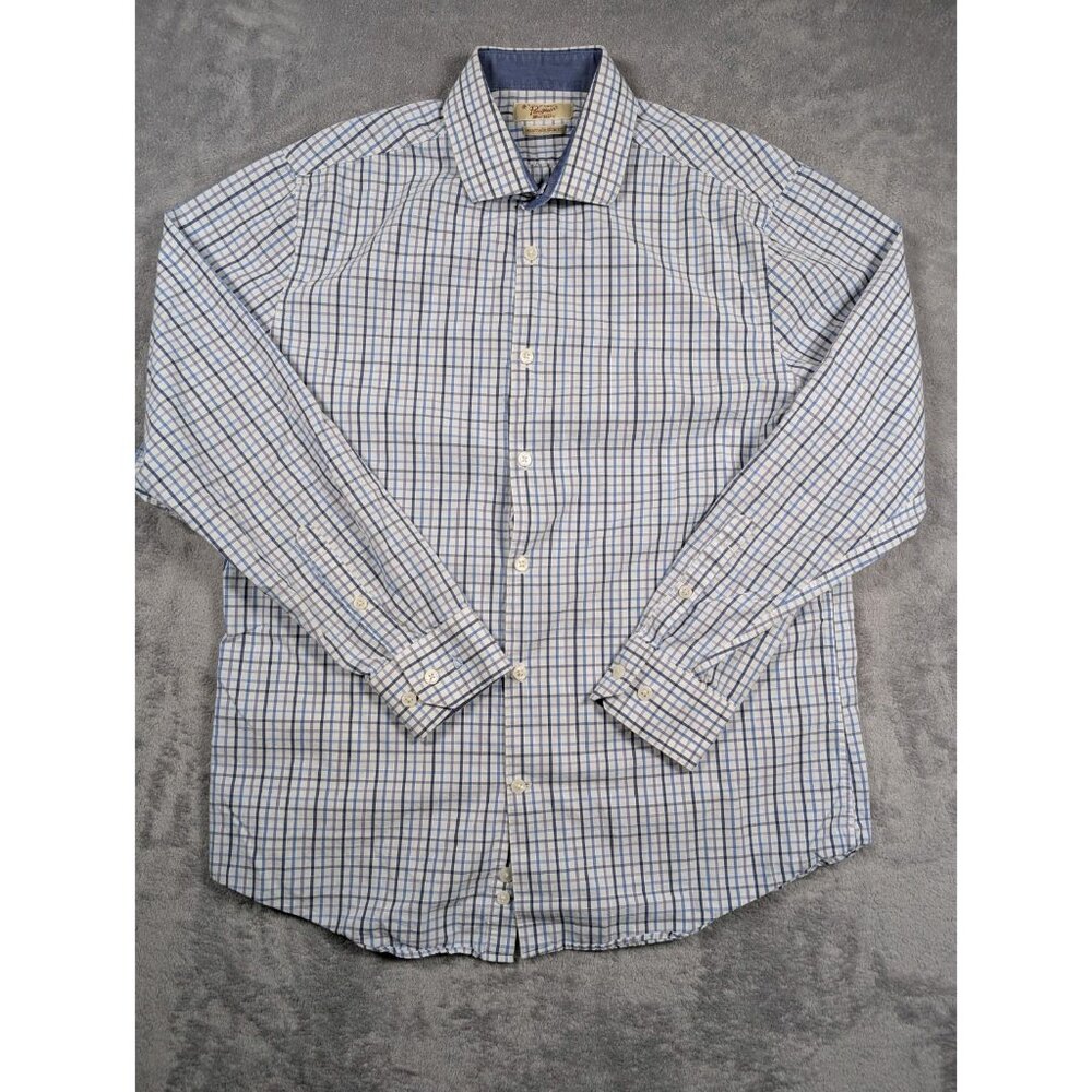 An Original Penguin Button Up Shirt Mens Size 15.5 Medium Heritage Slim Fit